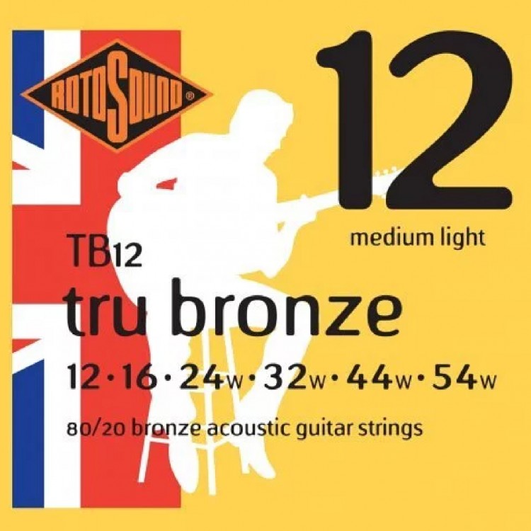 Rotosound Tru Bronze 12-54 英製木吉他青銅弦  TB12